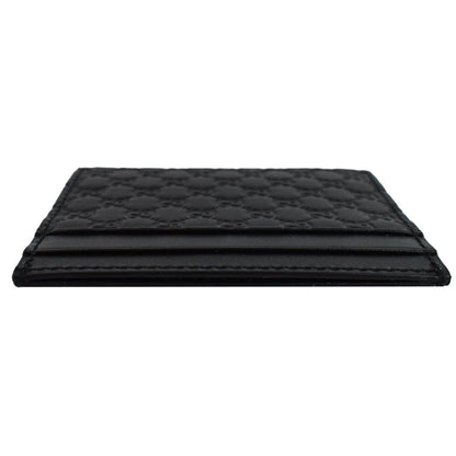 GUCCI Microguccissima Card Case Black 476010