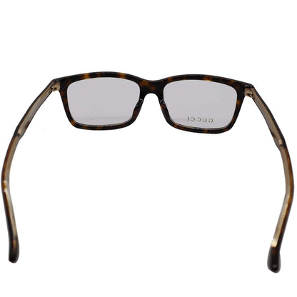 GUCCI GG0191OA 002 Havana Eyeglasses Demo Lens
