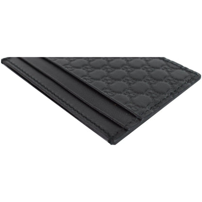 GUCCI  Microguccissima Card Case Black 476010