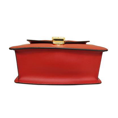 GUCCI Sylvie Mini Leather Crossbody Bag Red 470270