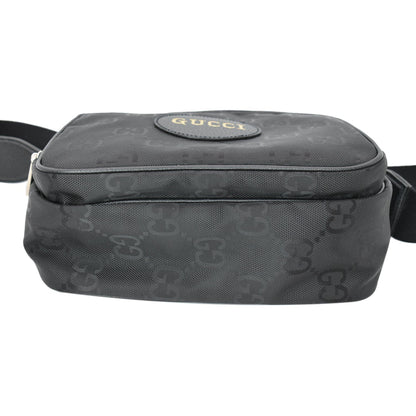 GUCCI Off The Grid GG Monogram Nylon Shoulder Bag Black 625858