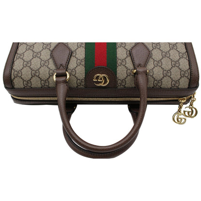 GUCCI Ophidia GG Canvas Medium Top Handle Shoulder Bag Beige 524532