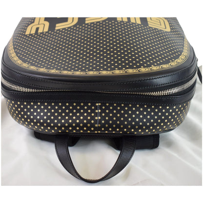 GUCCI Guccy Magnetismo Leather Backpack Bag Black 419584