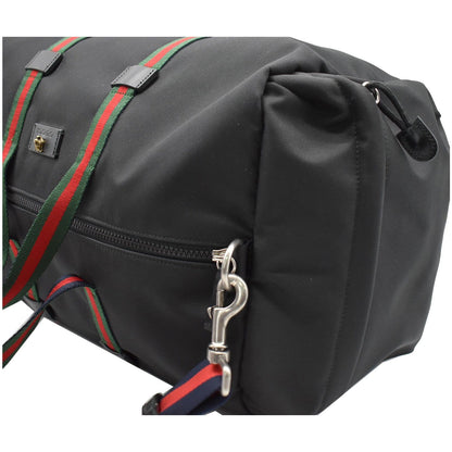 GUCCI Techno Canvas Duffle Travel Bag Black 450983