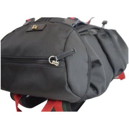 GUCCI Techno Fabric Backpack Bag Black 429037