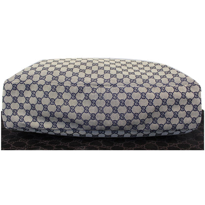 GUCCI Horsebit GG Canvas Large Hobo Bag Blue/White 114900