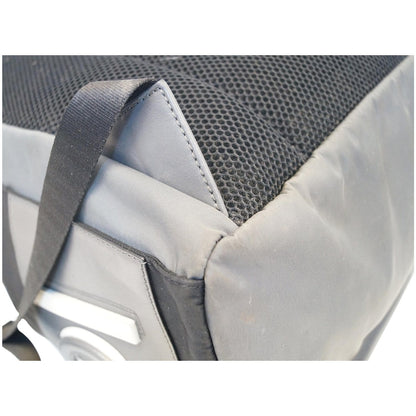 FENDI Shadow Logo Nylon Fabric Backpack Bag Grey/Black