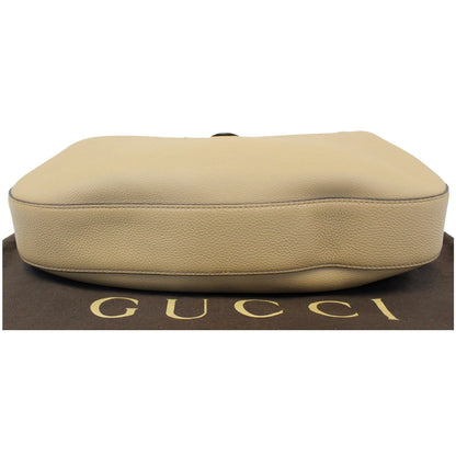 GUCCI Jackie Soft Leather Hobo Bag 362968 Beige - Last call