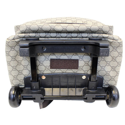Gucci GG Supreme Canvas Trolley Backpack Bag Beige