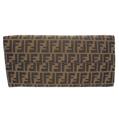 FENDI Zucca Canvas Large Hobo Bag Tobacco