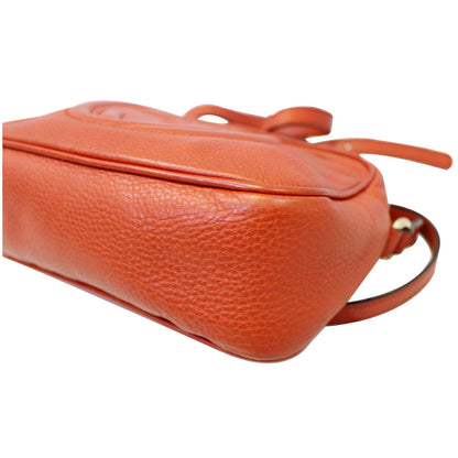 GUCCI Soho Disco Pebbled Leather Small Crossbody Bag