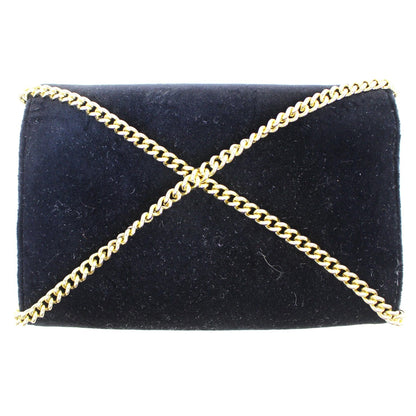 FENDI Velvet Wallet On Chain Shoulder Crossbody Bag