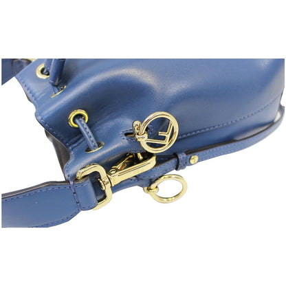 FENDI Bucket Mon Tresor Blue Crossbody Bag Blue