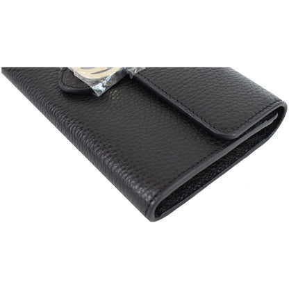GUCCI GG Interlocking Continental Leather Wallet Black 598166