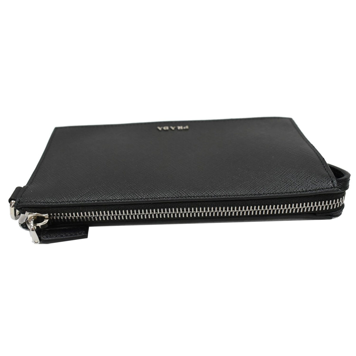 PRADA Saffiano Leather Phone Pouch Bag Black - 10% OFF