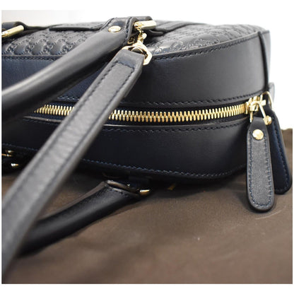 GUCCI Microguccissima Small Leather Crossbody Bag Blue 510289