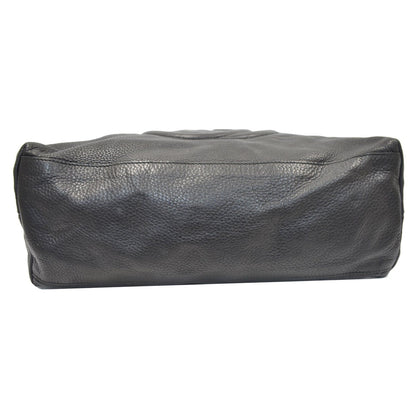 GUCCI Soho Pebbled Leather Chain Shoulder Bag 308982 Black