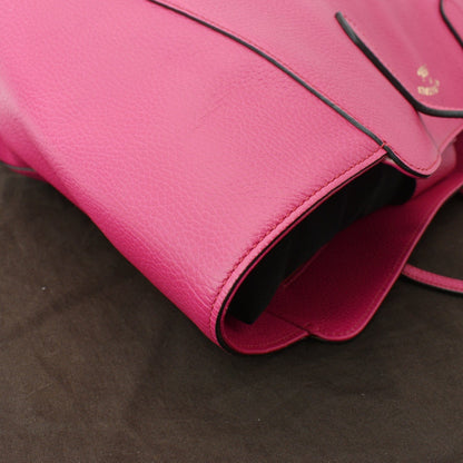 GUCCI Swing Medium Pebbled Leather Tote Bag Pink 354397