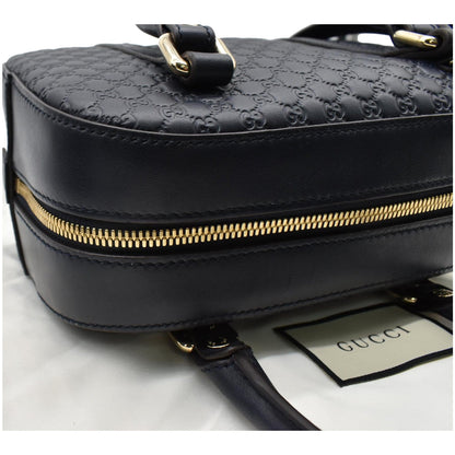 GUCCI Microguccissima Small Leather Crossbody Bag Blue 510289