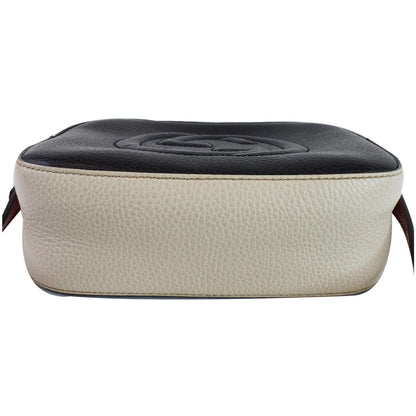 GUCCI Soho Disco Small GG Leather Crossbody Bag Navy 431567