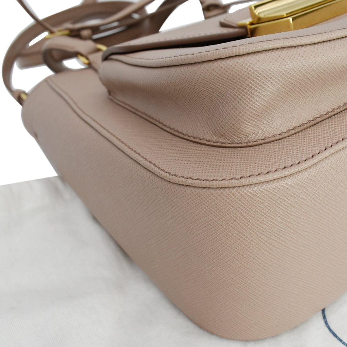 PRADA Lux Metropolis Saffiano Leather Tote Bag Cipria  - Hot Deals