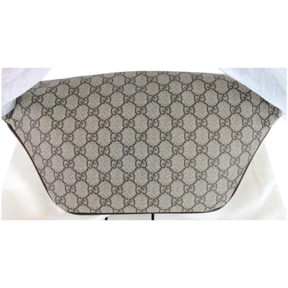 GUCCI Courrier GG Supreme Canvas Belt Waist Bum Bag Beige 529711