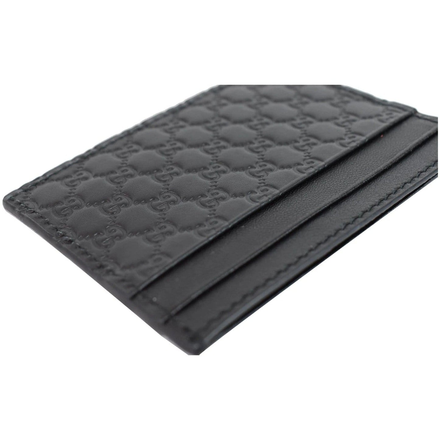 GUCCI  Microguccissima Card Case Black 476010