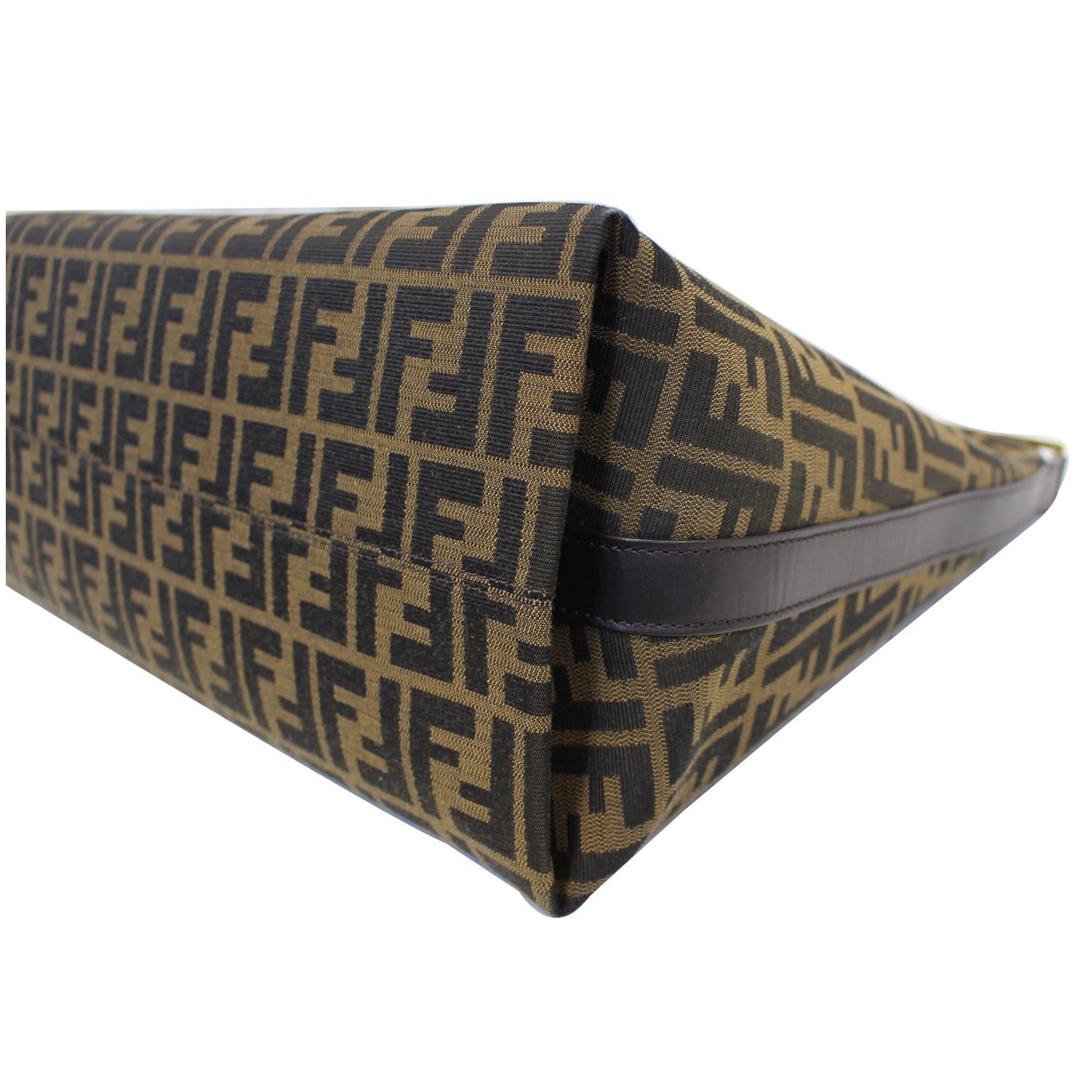 FENDI Zucca Canvas Large Hobo Bag Tobacco