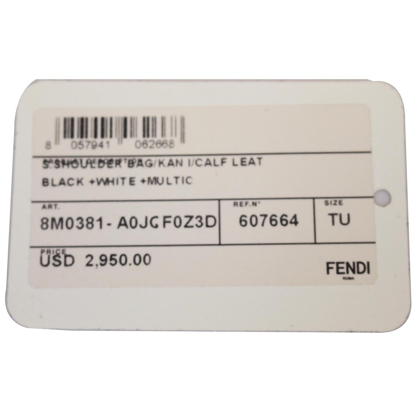 FENDI Kan I Small Python Leather Shoulder Crossbody Bag - Last Call