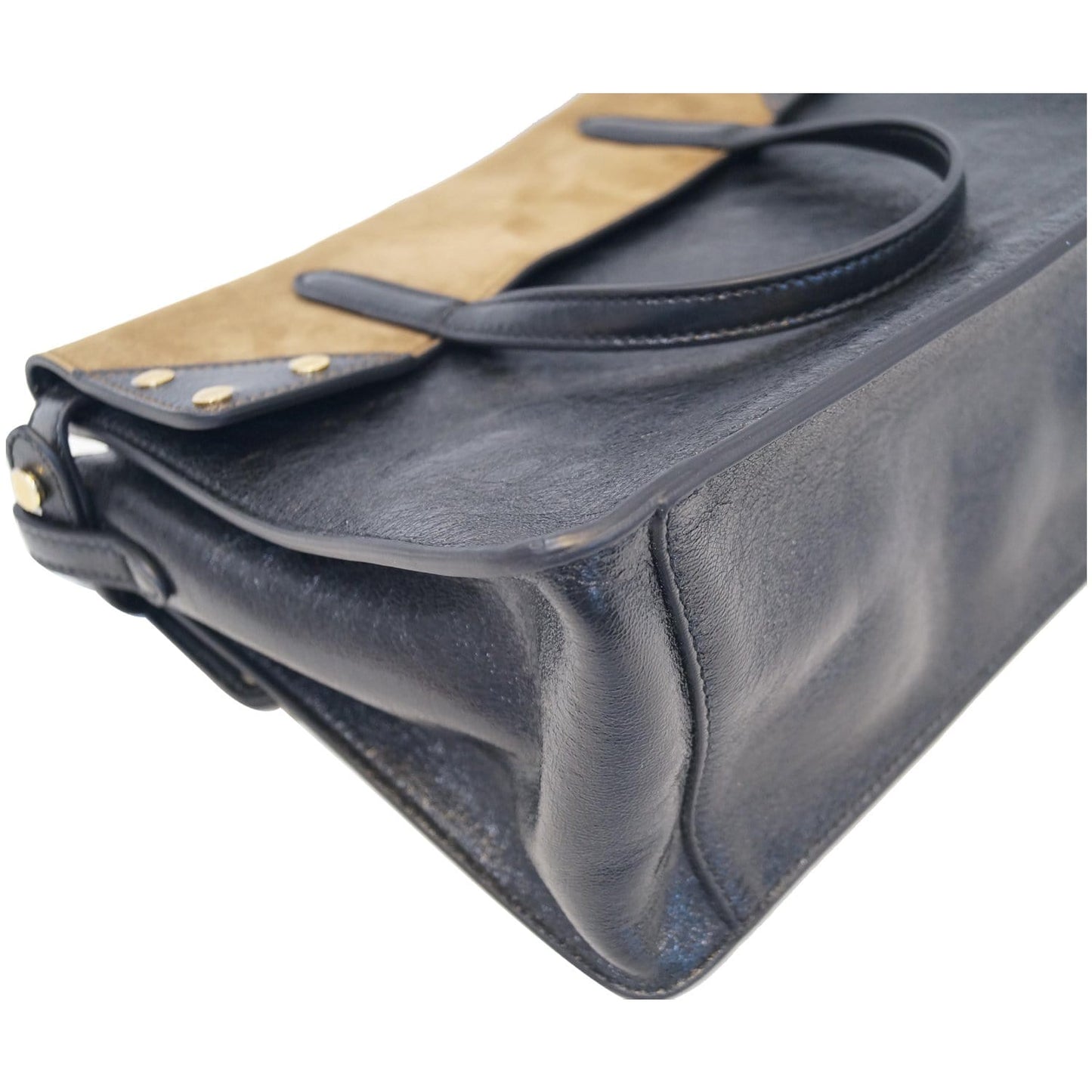 FENDI Flip Large FF Motif Calf Leather Crossbody Bag Black