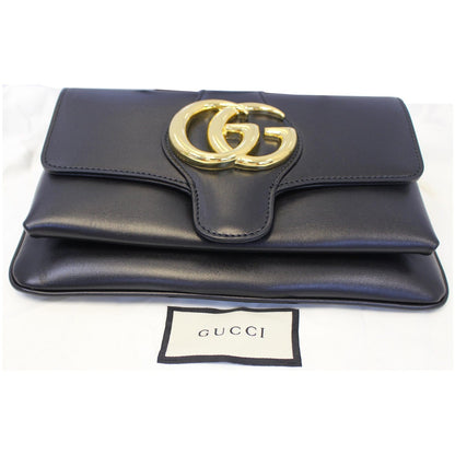 GUCCI Arli Small Leather Shoulder Bag Black 550129