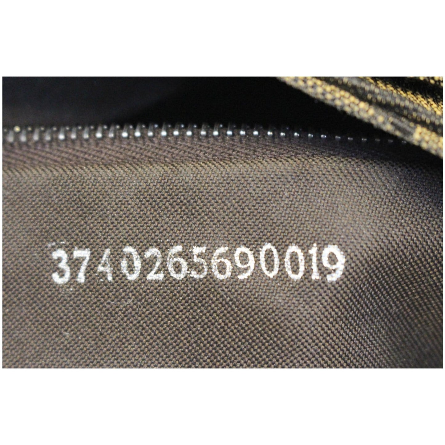 FENDI Zucca Canvas Hobo Shoulder Bag Brown