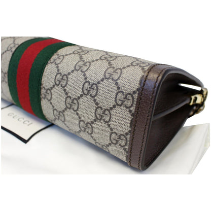 Gucci Ophidia GG Small Supreme Canvas Shoulder Bag Beige