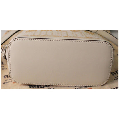 GUCCI Moon Steller Guccy Leather Crossbody Bag Ivory