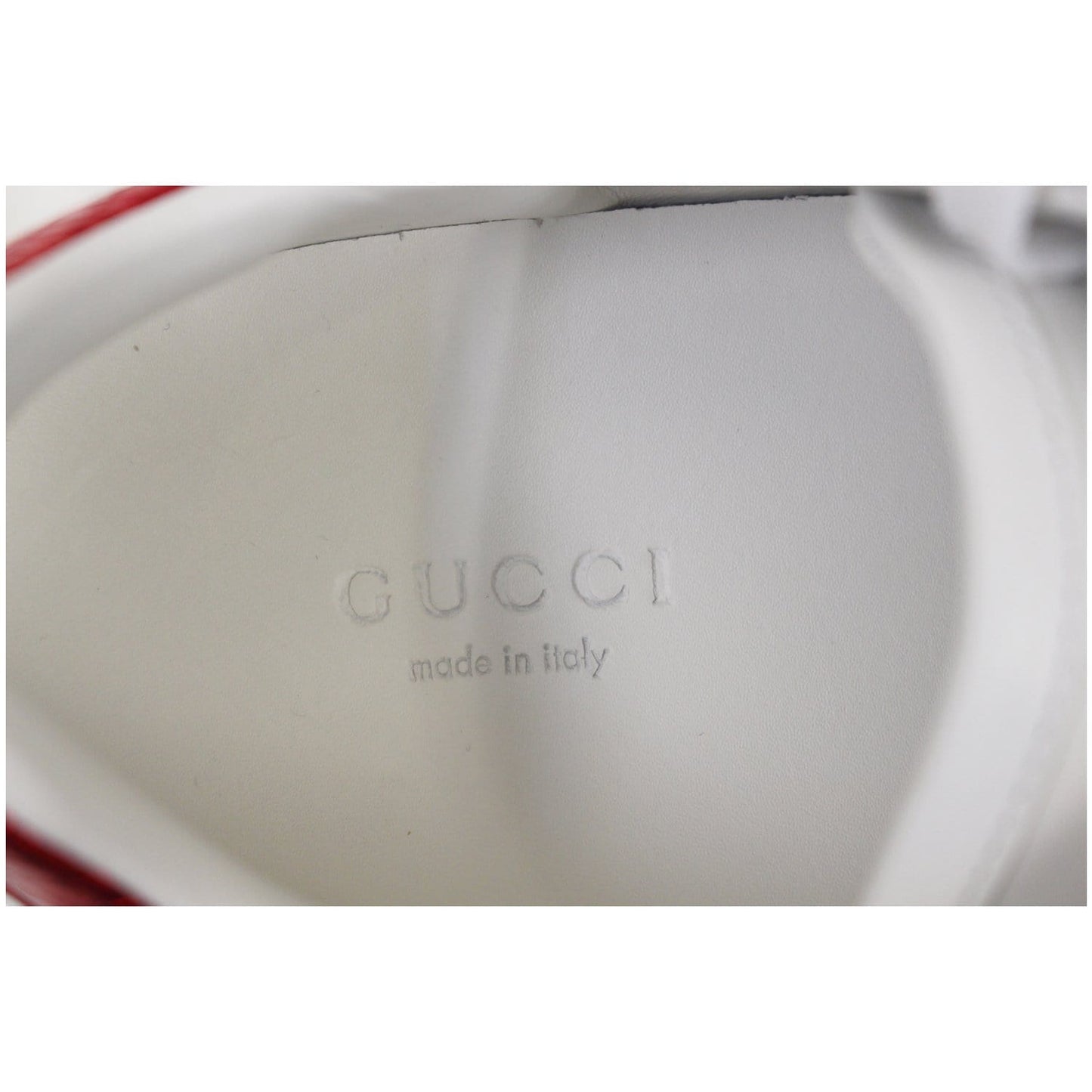 GUCCI Ace Embroidered Arrow Logo Sneakers Size US 7.5