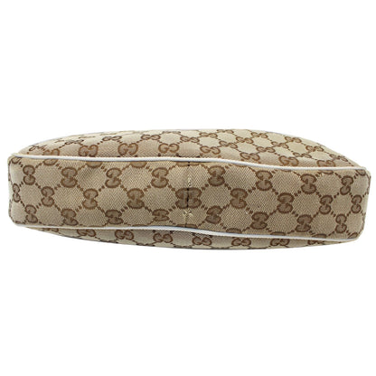GUCCI Charmy GG Canvas Hobo Bag Beige 153010