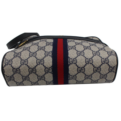 GUCCI Ophidia Vintage Supreme Canvas Shoulder Bag Black