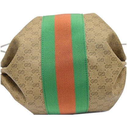 GUCCI New Candy Butterfly Mini GG Supreme Monogram Web Crossbody Bag Beige