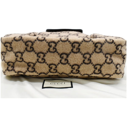 GUCCI Children's GG Supreme Wool Tote Bag Beige 686159