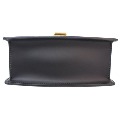 GUCCI Sylvie Mini Leather Crossbody Bag Black 470270