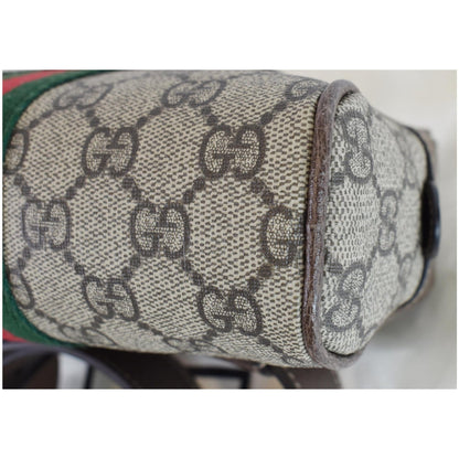 GUCCI Ophidia Small GG Supreme Canvas Web Belt Bag Brown 517076