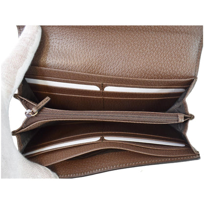 Gucci Ophidia GG Continental Supreme Canvas Wallet Beige 523153