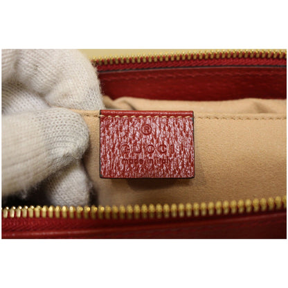 GUCCI Ophidia GG Flora Supreme Small Tote Bag Red 547551