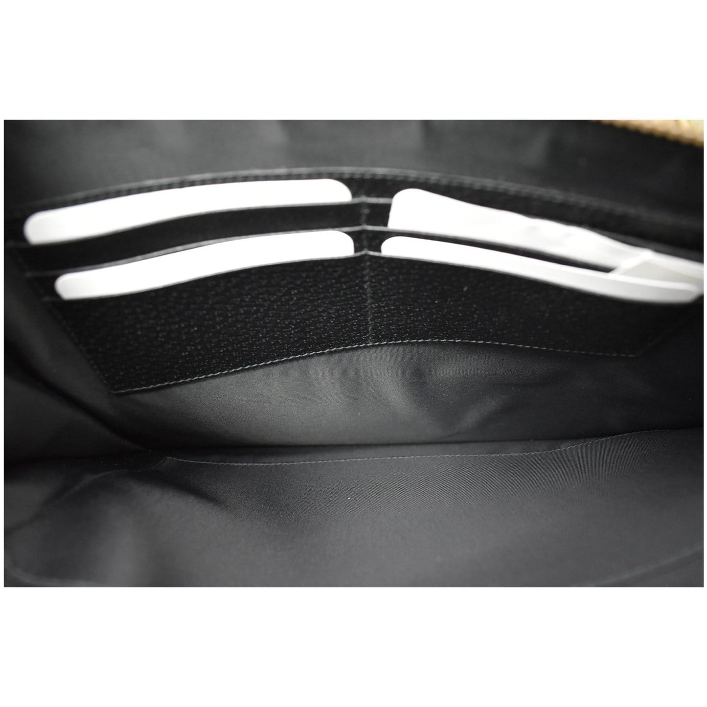 GUCCI Agora Web Leather Bag Black 428758