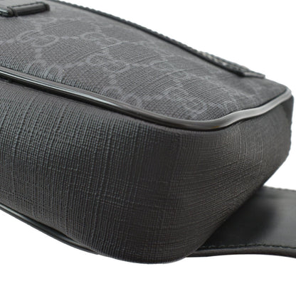 GUCCI GG Supreme Canvas Belt Bumbag Black 474293