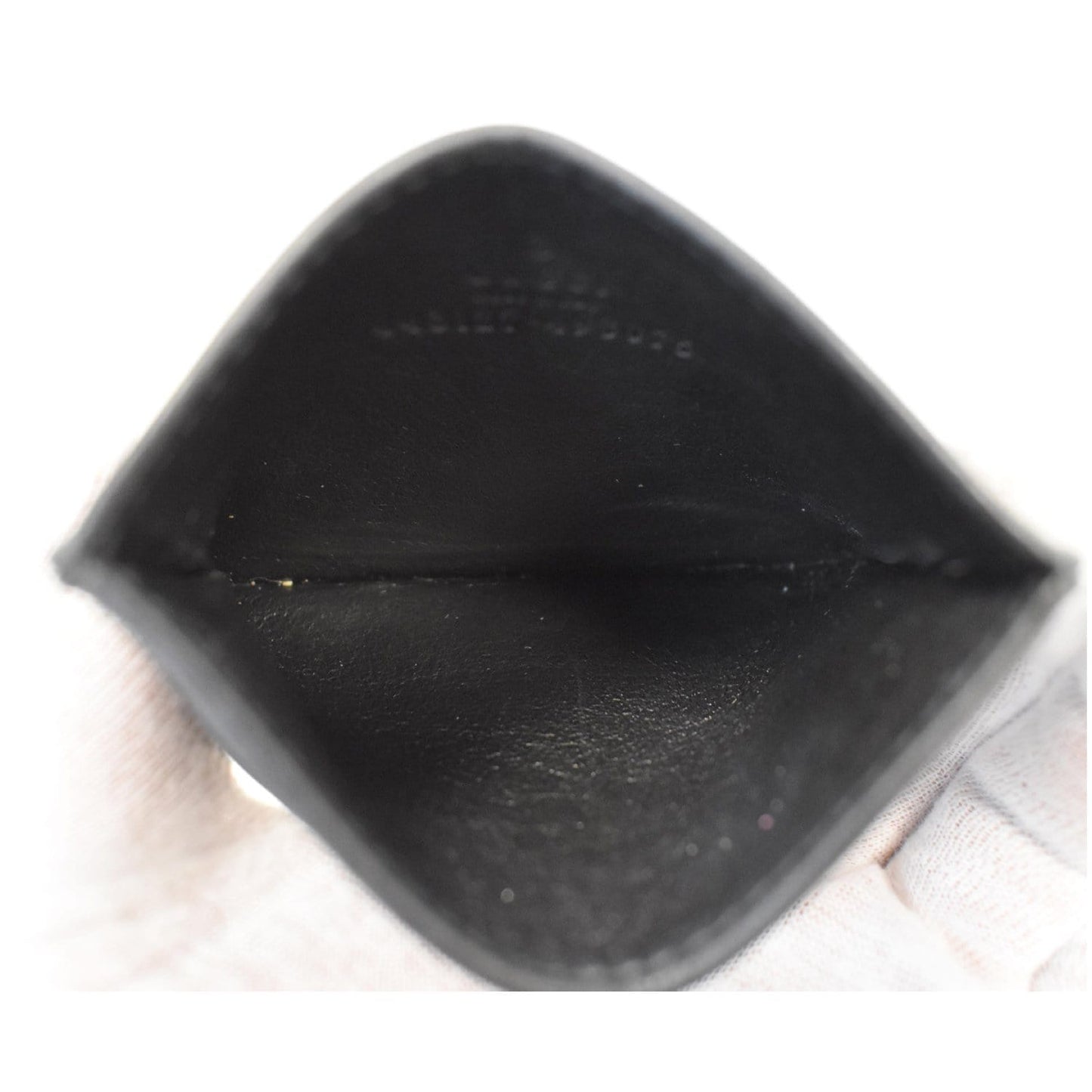 GUCCI GG Marmont Leather Card Case Black 443127