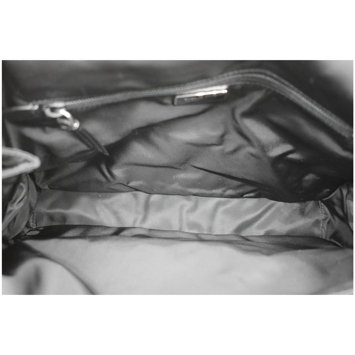 PRADA Large Padded Re-Nylon Shoulder Bag Black