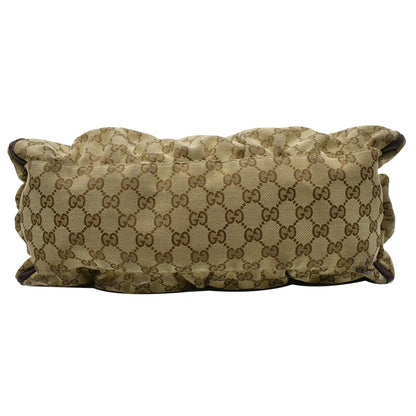 GUCCI D Ring Large Monogram Hobo Bag Brown 189833