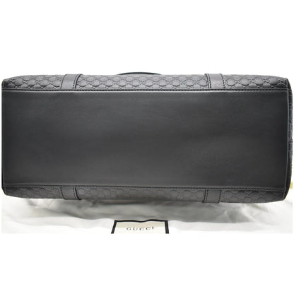 GUCCI Micro Guccissima Leather 2Way Shoulder Bag Black 449655