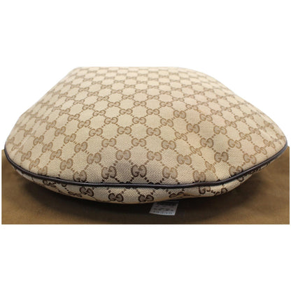 GUCCI GG Canvas Horsebit Catena Hobo Bag Beige 170014